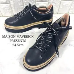 MAISON MAVERICK PRESENTS ブラック スニーカー 24.5のサムネイル