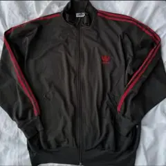 90s adidas トラックジャケット　赤 黒