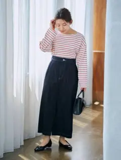 新品★COHINA コヒナ パネルデザインIラインデニムスカート