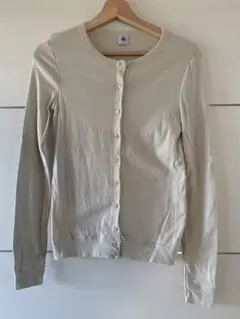 【再値下げ】【美品】プチバトー　コットンカーディガン　M〜L