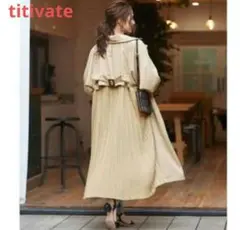 titivate バックプリーツ トレンチコート スプリングコート　Мのサムネイル
