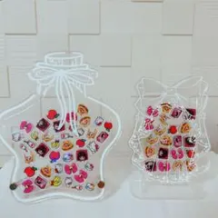 アクリル製願い瓶とリボンフォトフレーム2点セット