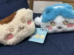 ハチワレ　くりまんじゅう　ちいかわ　ふわふわミニキャラメルポーチ　ハチワレタグ付