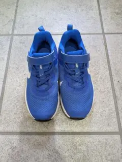 NIKE 青 スニーカー ベルクロ　20cm