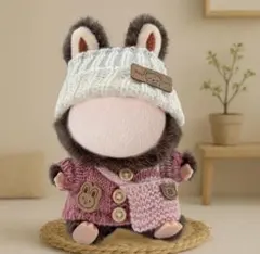 【新品】らぶぶ 15cm-17cm ぬい服 帽子ニットセット 3点セット