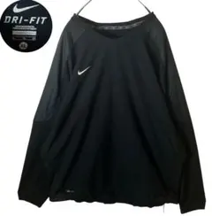 専用NIKEスウッシュロゴ×シンプルブラックナイロンプルオーバージャケットXL