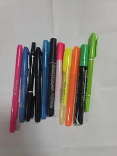 マーカー・蛍光ペン 11本セット
