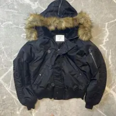 美品 moussy N2B フライトジャケット ファー ボンバー 裏地ボアY2K