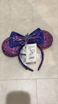 ディズニーランドパリ 30周年記念カチューシャ パープル WDWグッズ】#最新ミミ情報：ディズニーランドパリ30周年の