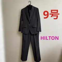 HILTON パンツスーツ セットアップ 上下　洋服の青山　M 小柄　153cm