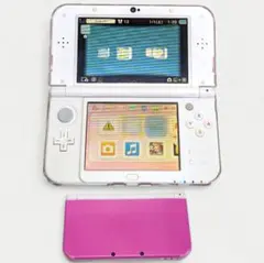 【動作良好・メンテ済】Newニンテンドー3DS LL ピンク×ホワイト 付属品有