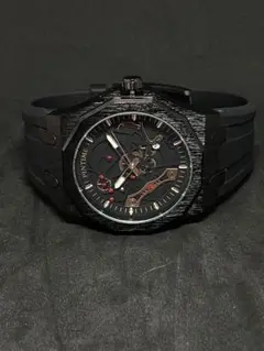 【日本未発売】PINTIME ブラック　海外ブランド　シンプル 腕時計