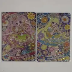 ひみつのアイプリ フラワーバズリウムコスモスピンク・ブルー ひまり みつき 2枚