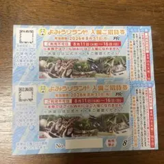 よみうりランド 入園ご招待券 2枚セットのサムネイル