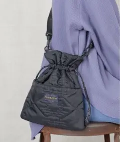 PENDLETON キルティングショルダーバッグ ブラック 巾着バッグ レア