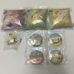 シナモロール くら寿司 ビッくらポン 缶バッジ キーホルダー クッションチャーム