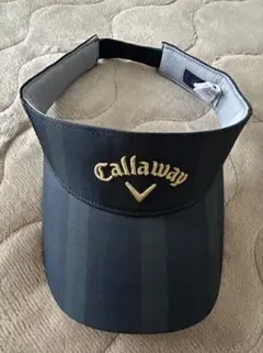❤️新品未使用品❤️Callaway バイザー ダークグレー ストライプ