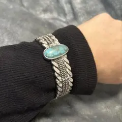 ヴィンテージ ターコイズ インディアンジュエリー バックル ブレスレット