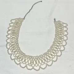 ネックレス パール つけ襟 カラー クラシカル ラウンド つけ襟風 結婚式