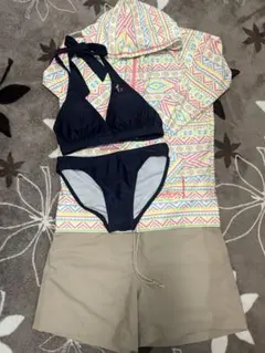 オーシャンパシフィック ラッシュガード 水着 4点セット 11L