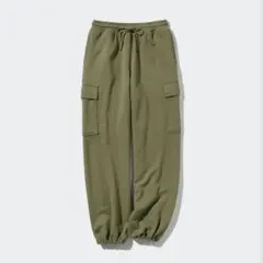 UNIQLO オリーブ カーキ スウェット カーゴパンツ