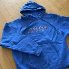 MOUSSY フード付きスウェット FREE 青のサムネイル