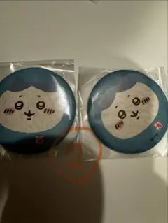 ちいかわ和紙風缶バッジ ハチワレ 2点セット