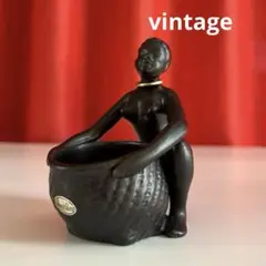 ヴィンテージ　黒人女性の灰皿　50's 60's アンティーク 昭和レトロ