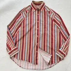 Brooks Brothers 長袖シャツ 15½ 赤・青・緑ストライプ - メルカリ