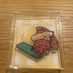日焼けポムポムプリン スマホグリップ　オリーブヤング サンリオ