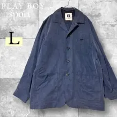PLAY BOY sport カバーオール ジャケット L ネイビー
