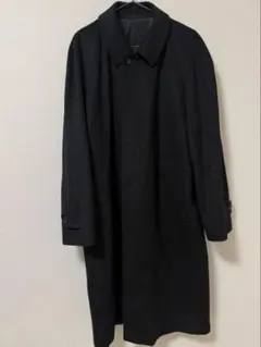 a.v.vカシミヤ×アンゴラ×ウール混 ステンカラーコート LL