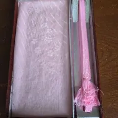 正絹　帯締め　帯揚げ　セット　ピンク　オ4　着物　振袖　小紋　訪問着　手組紐