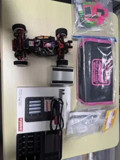 ミニッツバギー　ジャンク品ラジコン・充電器セット ミニッツバギースポーツ MB-010 レーザー ZX6 秋元 宏太 レディセット