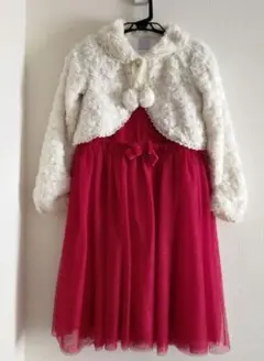 【サイズ120】ワンピースドレス、ボレロセット