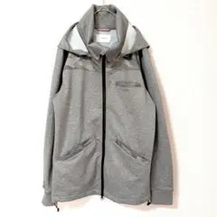 INHERIT グレー フード付きパーカー