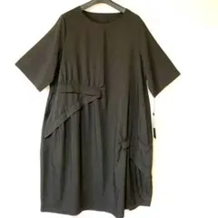 未使用品】CRESCENT クレッシェント ロングワンピース 異素材切り替え