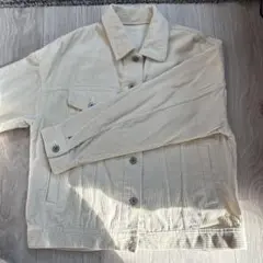 美品！！クリーム色 コーデュロイジャケット