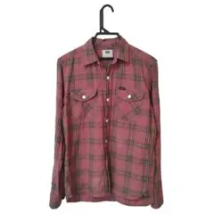 Lee メンズ ウォッシュ加工 チェックシャツ アメカジ 長袖 チェック柄のサムネイル
