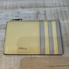FURLA フラグメントケース イエロー グレー