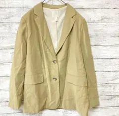 H&Mテーラードジャケット M ベージュ 無地 きれいめ 通勤 上品 オフィス✨
