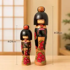 かずを作 かずを こけし 約27cm 創作こけし - メルカリ