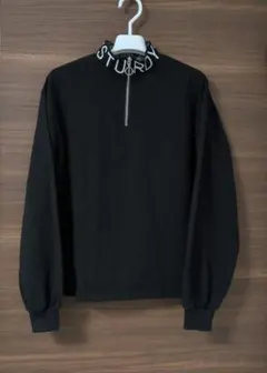 BROWNY ロゴ入りハーフジップ薄手トレーナー フリーサイズ