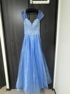 eau souage キャバドレス　発表会　水色 ロングドレス Sサイズ 結婚式