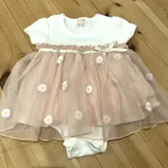 petit main チュールスカートロンパース　美品70 1度のみ着用❤️