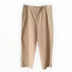 ザラ プリーツパンツ ストレート リラックス ベージュ Mサイズ