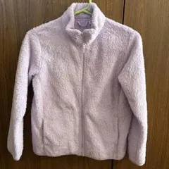 薄紫 フリースジャケット 150cm ユニクロ　ラベンダー