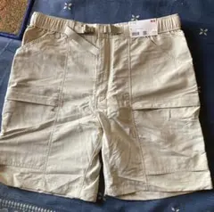 新品未使用：UNIQLO ベージュ ギアショーツ Lサイズ