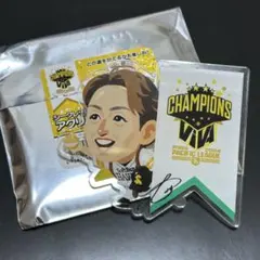 福岡ソフトバンクホークス 周東佑京 シークレットアクリルバッジ2024リーグ優勝