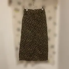 ヒョウ柄ロングスカート